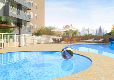 Piscinas Adulto c/ Deck Molhado e Infantil